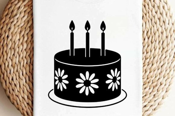 Download Daisy Birthday Cake SVG Clipart Vector - Art Collection