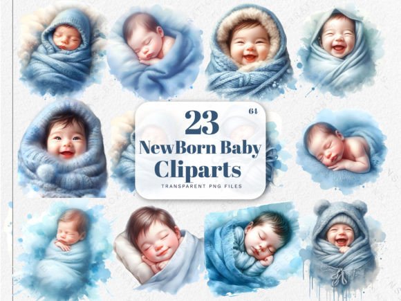 Download Newborn Cute Baby Clipart, Baby Shower - Art Collection