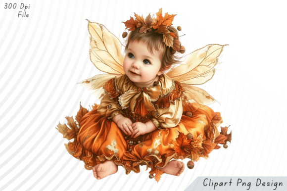 Download Autumn Fairy Baby PNG Clipart - Art Collection