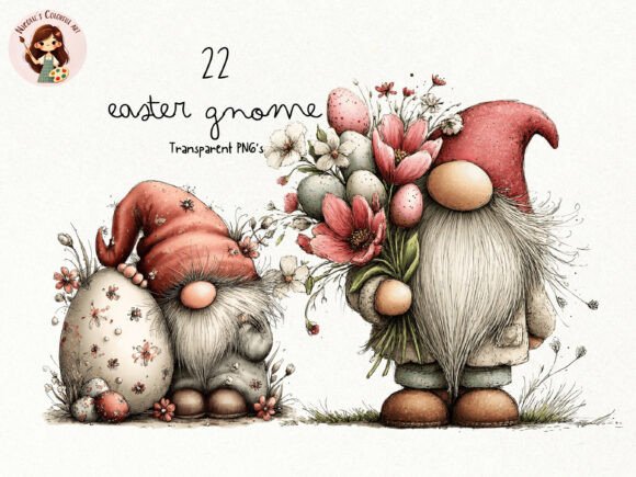 Download Easter Gnome PNG Clipart Bundle - Art Collection