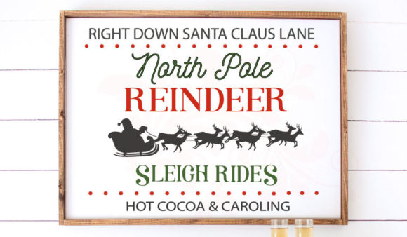 Download North Pole Reindeer Clip Art Print - Art Collection