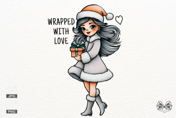 Download Christmas Santa Girl Png Clipart - Art Collection