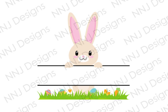 Download Easter Bunny Monogram Clipart - Art Collection