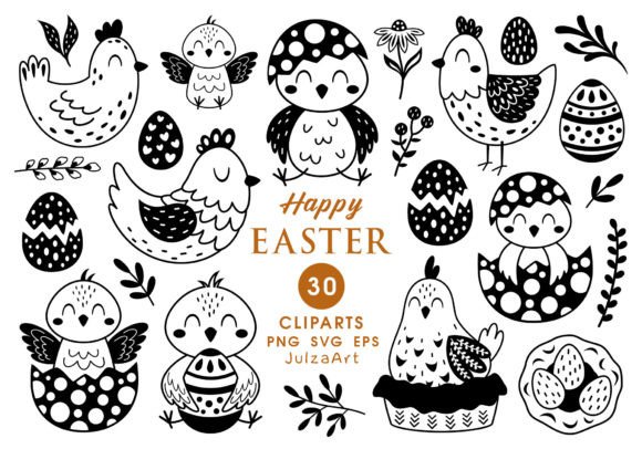 Download Black Easter Chick Clipart, Easter Svg - Art Collection
