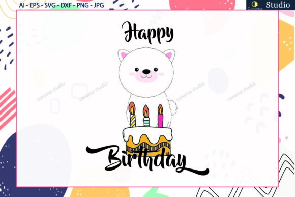 Download Dog Birthday Party and Cake Candle Svg - Art Collection