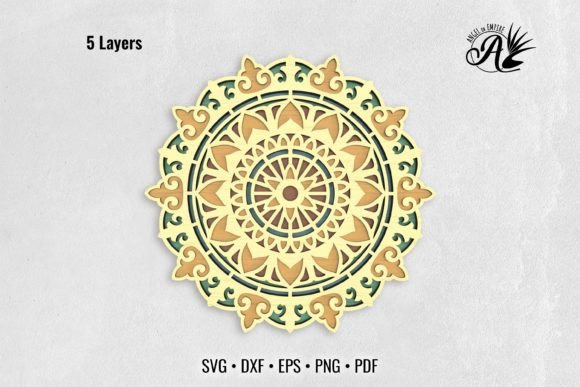 Download Sunflower Mandala 3D Layered Art - Art Collection