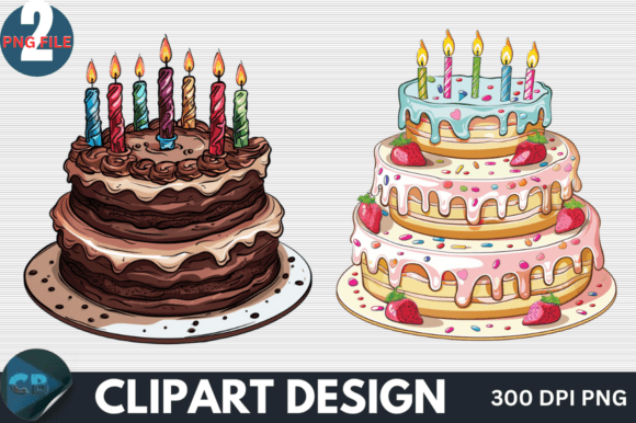 Download Watercolor Birthday Cake Clipart PNG - Art Collection