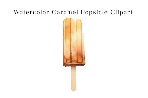 Download Watercolor Caramel Popsicle Clipart - Art Collection