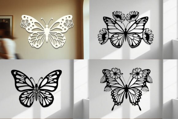 Download Laser Cut Butterfly Wall Art SVG Bundle - Art Collection