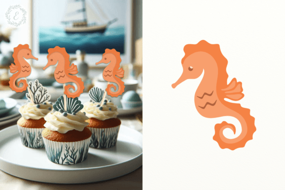 Download Seahorse Kids Party Layered Cut File - Art Collection