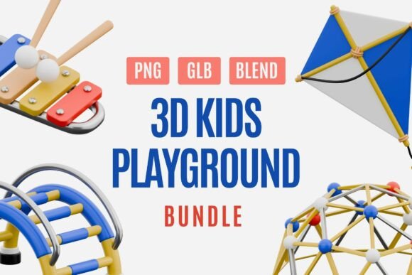 Download 3D Playground and Toy Illustration Set - Toy Collection