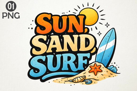 Download Sun Sand Surf Beach PNG Clipart Design - Art Collection