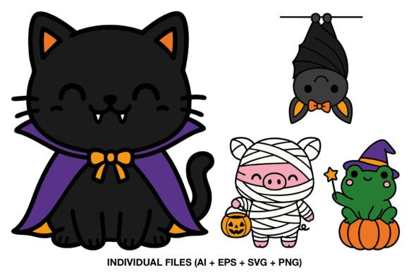 Download Cute Halloween Cardmaking Clipart - Art Collection