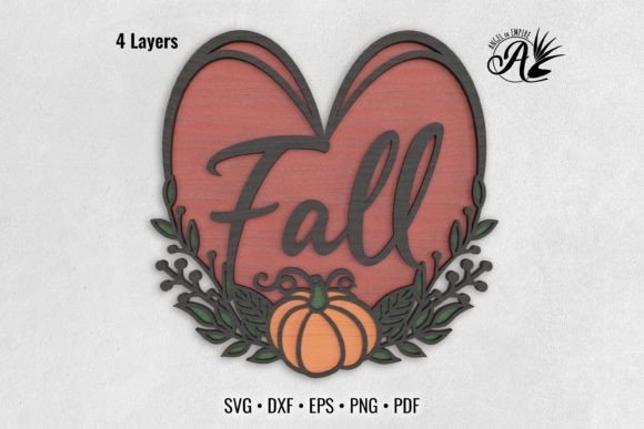 Download Fall Love 3D Layered Art - Art Collection