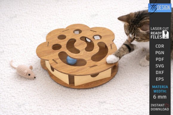 Download Cat Toy Maze Laser Cut | Pet Ball Games - Toy Collection