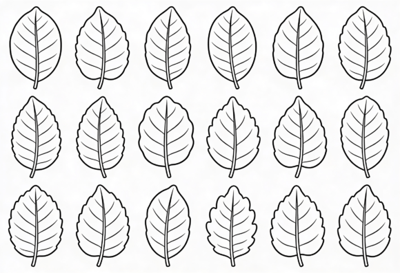 Download Leaf Outline SVG Clipart Digital - Art Collection