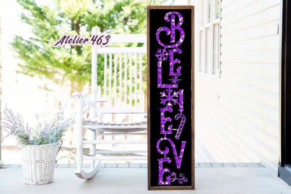 Download Believe Porch Sign Svg for Laser Cut - Svg for laser cut Collection