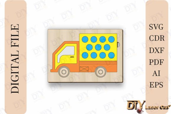 Download Truck Puzzle SVG for Laser Cut - Svg for laser cut Collection