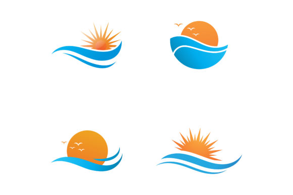 Download Sun and Wave Icon Illustration Design - Sun and wave icon Collection