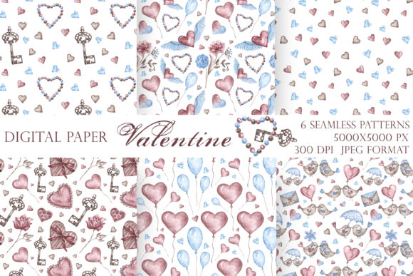 Download Valentine's Day Seamless Pattern. Heart. - Art Collection