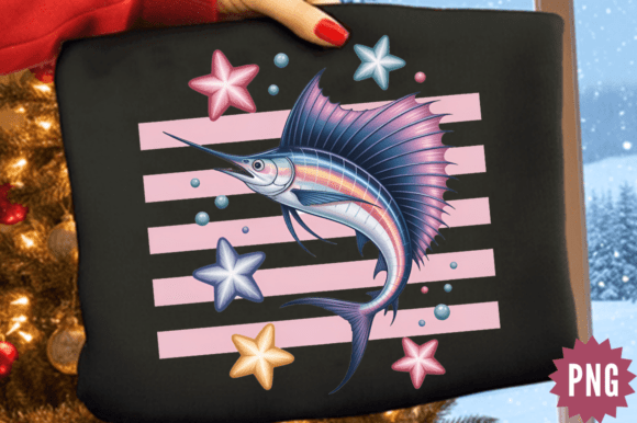Download Colorful Sailfish Stripe Clipart PNG Des - Art Collection