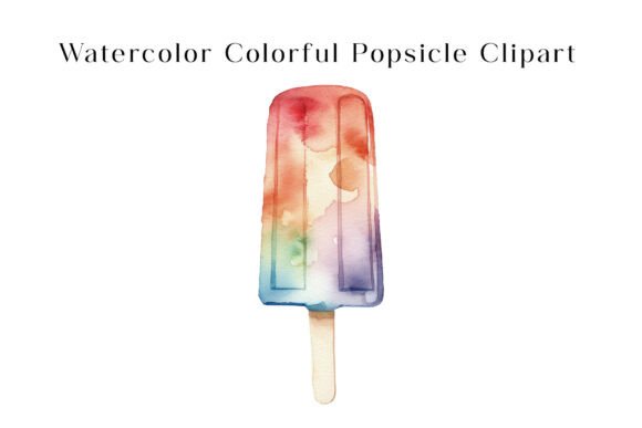 Download Watercolor Colorful Popsicle Clipart - Art Collection